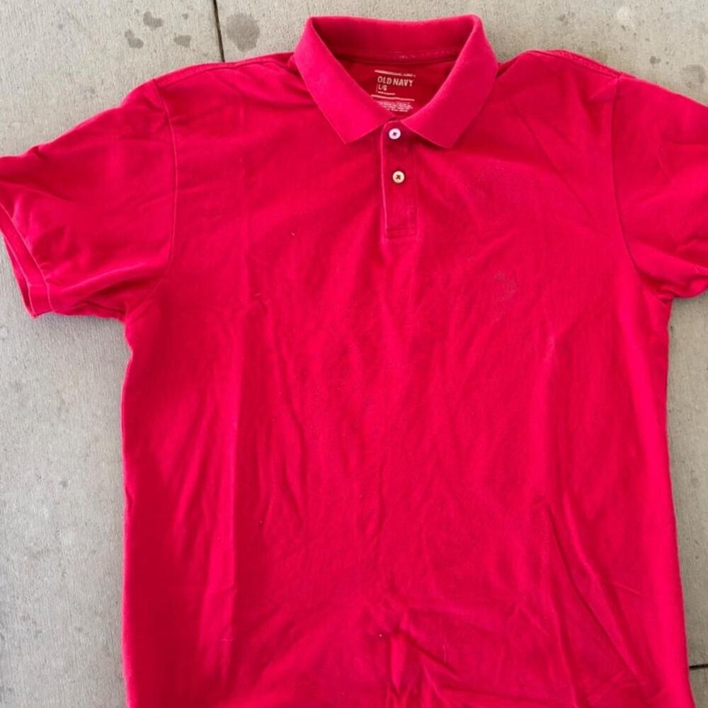 Old-navy Men's Red and Pink Polo-shirts